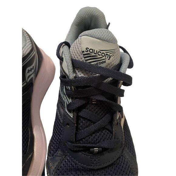 Saucony Cohesion Women's Blue Gray Lace Up Athletic Running Sneakers Size 7 - Picture 3 of 10
